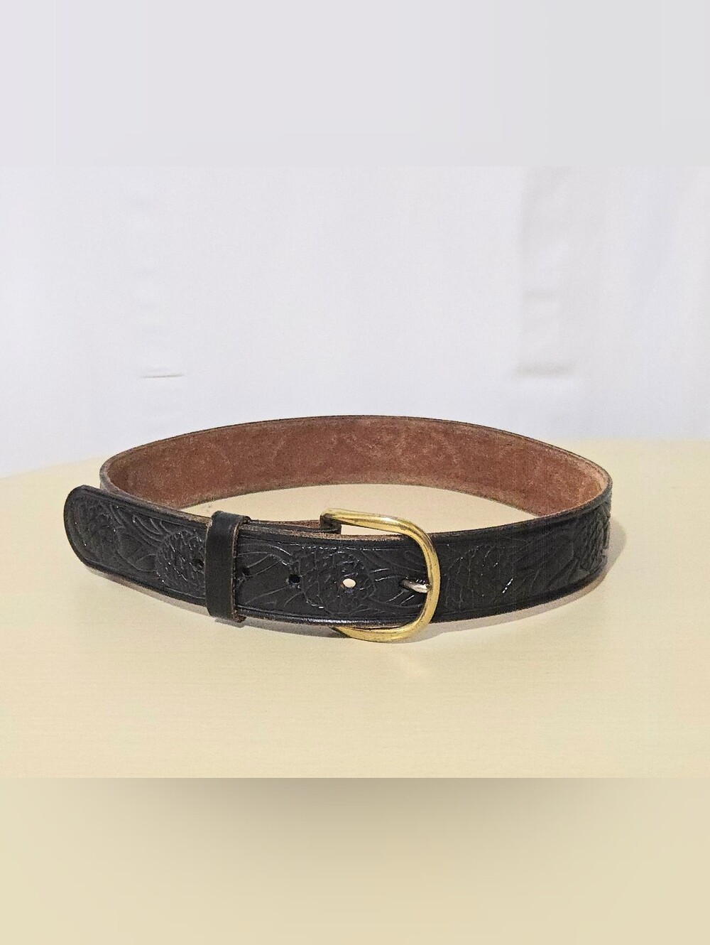Mint Condition Vintage National Park Service Uniform Leather Belt - Size 28